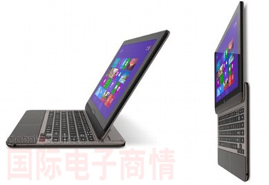東芝的新產(chǎn)品可將鍵盤滑動到LCD下方，讓筆電變身平板
